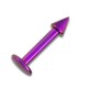Labret- / Tragus-Piercing Titan Grad 23 Eloxiert Rosa Spitze
