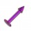 Labret- / Tragus-Piercing Titan Grad 23 Eloxiert Rosa Spitze