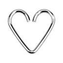 Herz Helix-Piercing Knorpel 925 Sterlingsilber