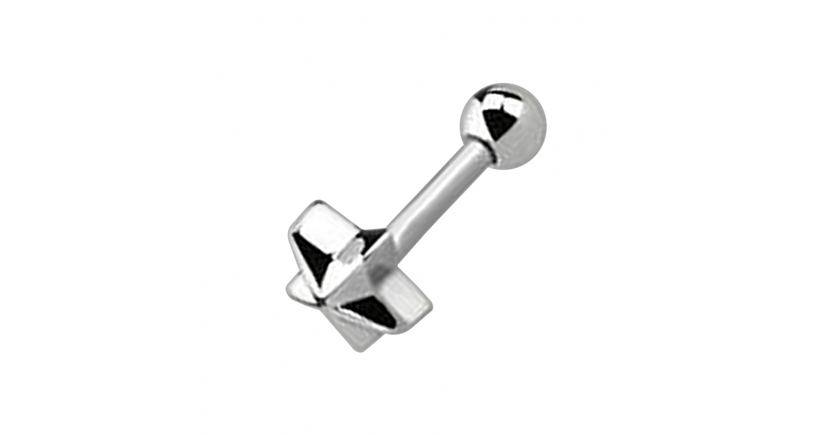 Ohr Dehn Horn Aus 316L Stahl - Piercing Schmuck Mit Stopper 2-8mm