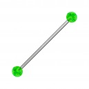 Industrial-Piercing Acryl Glitzernd Kugeln Gr&uuml;n