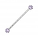 Industrial-Piercing Acryl Glitzernd Kugeln Helllila