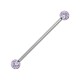 Industrial-Piercing Acryl Glitzernd Kugeln Helllila