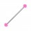Piercing Industrial Acryl Glitzernd Kugeln Dunkelrosa