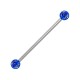 Industrial-Piercing Acryl Glitzernd Kugeln Dunkelblau