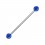 Industrial-Piercing Acryl Glitzernd Kugeln Dunkelblau