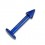 Labret- / Tragus-Piercing Titan Grad 23 Eloxiert Marineblau Spitze