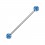Industrial-Piercing Acryl Glitzernd Kugeln Hellblau