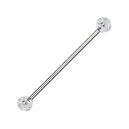 Industrial-Piercing Acryl Glitzernd Kugeln Transparent
