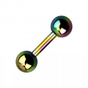 Tragus- / Helix-Piercing-Schmuck Barbell Eloxiert Mehrfarbig Kugeln