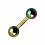 Tragus- / Helix-Piercing-Schmuck Barbell Eloxiert Mehrfarbig Kugeln