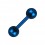 Tragus- / Helix-Piercing-Schmuck Barbell Eloxiert Blau Kugeln