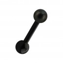 Helix- / Tragus-Piercing Eloxiert Kugel Glanz Effekt Schwarz