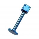 Lippen- / Labret-Piercing Eloxiert Blau W&uuml;rfel