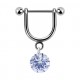 Helix-Piercing-Schmuck Steigbügel Baumelnden Cubic Zirkonia Rund Blau