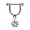 Schmuck Piercing Helix Steigbügel Baumelnden Cubic Zirkonia Rund Weiß