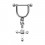 Helix-Piercing-Schmuck Steigb&uuml;gel Baumelnden Zirkonia Christliches Kreuz Wei&szlig;