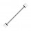 Piercing Industrial Barbell 1.6 mm / 14G Stahl 316L Zwei Würfeln