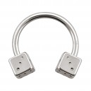 Hufeisen-Piercing Chirurgenstahl 316L Würfeln