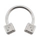 Hufeisen-Piercing Chirurgenstahl 316L Würfeln