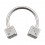 Hufeisen-Piercing Chirurgenstahl 316L W&uuml;rfeln