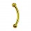 Mikro-Piercing Augenbrauen 1.0 mm / 18 G Eloxiert Golden Halbkugeln
