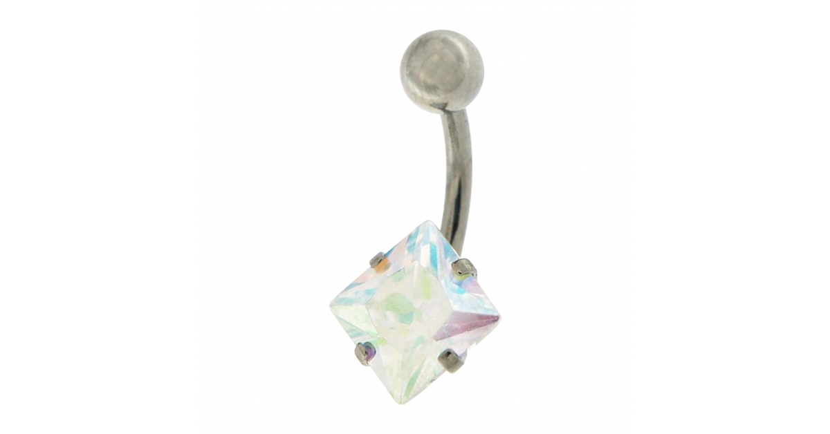 Big diamond deals belly ring