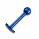 Labret- / Tragus-Piercing Titan Grad 23 Eloxiert Marineblau Kugel