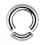 Grueso Piercing Anillo Genital / Segment 5 mm / 4 G