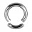 Grueso Piercing Anillo Genital / Segment 4 mm / 6 G