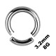3.2mm/8G Big Size Segment/Genital Piercing Ring