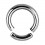 Gros Piercing Anneau Génital / Segment 3.2 mm / 8 G