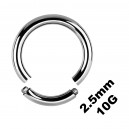Dickes Genitalpiercing / Segment-Ring 2.5 mm / 10 G