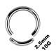 Dickes Genitalpiercing / Segment-Ring 2.5 mm / 10 G