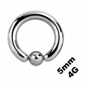 5mm/4G Big Size CBR/BCR/Genital Piercing Ring