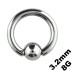 Dickes Genitalpiercing / CBR- / BCR-Ring 3.2 mm / 8 G