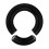 Grueso Piercing Anillo Genital / Segment Blackline Anodizado Negro 5 mm / 4 G