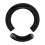 Dick Piercing Genital / Segment Blackline Eloxiert Schwarz Ring 4 mm / 6 G