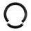 2.5mm/10G Black Anodized Blackline Big Size Segment/Genital Piercing Ring