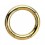 Dick Piercing Genital / Segment Eloxiert Golden Ring 3.2 mm / 8 G