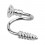 Cruciform Screw Earlobe/Lip/Helix 316L Steel Twisted Barbell Ring