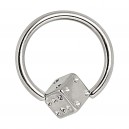 Ring- / Labret-Piercing Chirurgenstahl BCR Klemmwürfel