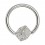 Piercing Labret / Ring Chirurgenstahl BCR Klemmwürfel