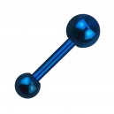 Joya Piercing Hélix / Tragus Anodizado Azul Gran Bola