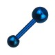 Tragus- / Helix-Piercing-Schmuck Eloxiert Blau Gro&szlig;e Kugel