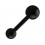 Tragus- / Helix-Piercing-Schmuck Blackline Eloxiert Schwarz Gro&szlig;e Kugel