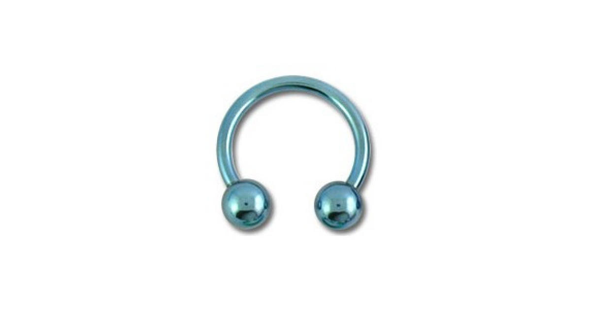 1.2 x 10 x 4 mm 3/8 VOTREPIERCING Pink Anodized Grade 23 Titanium Tragus/Earlob Ring w/Two Balls Piercing Jewel 