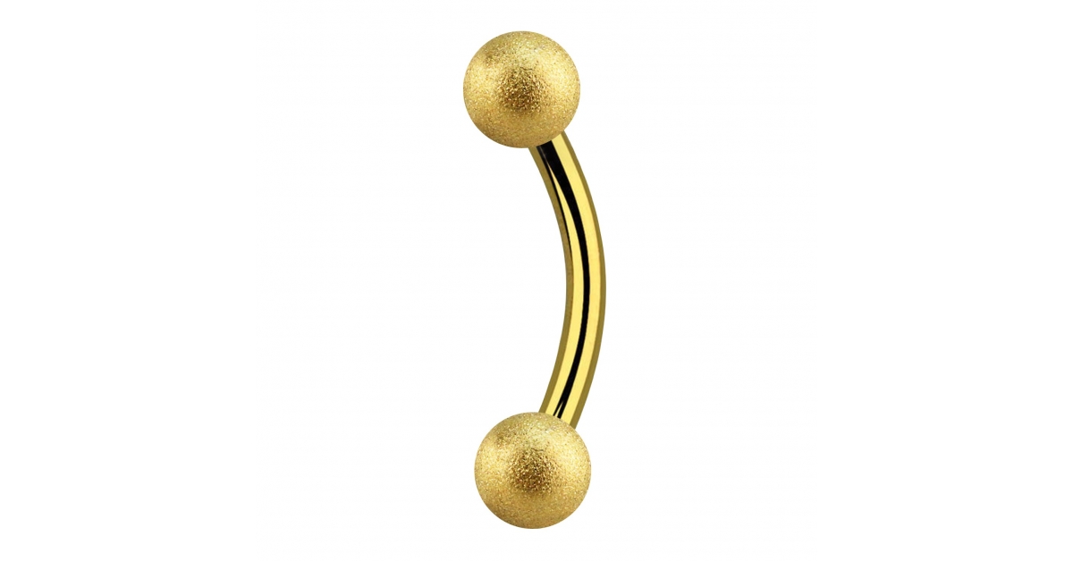 Piercing Arcade Sourcil - Banana Bar En Acier 316L 1.2x8 Mm - Strass Blanc œil De Chat 3 Mm - Embout Vissable