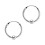 BCR Ring Imitation 925 Sterling Silver Earrings Ear Pair