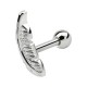 Helix- / Tragus-Schmuck Piercing Stahl 316L Metallisiert Feder